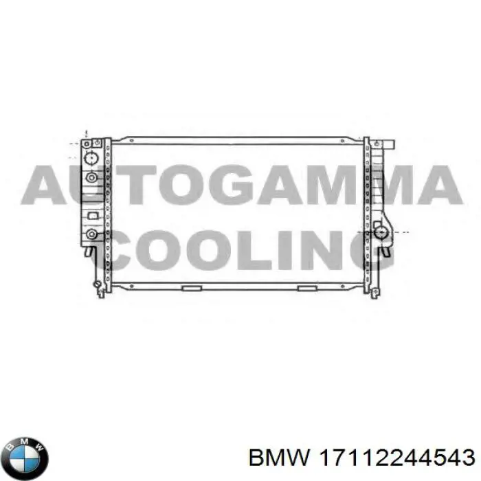 17112244543 BMW radiador refrigeración del motor