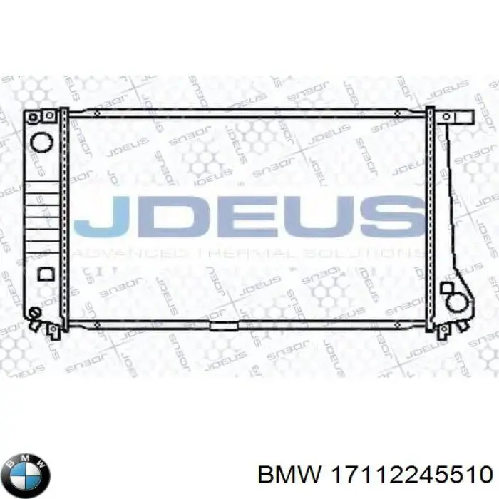 17112245510 BMW radiador refrigeración del motor