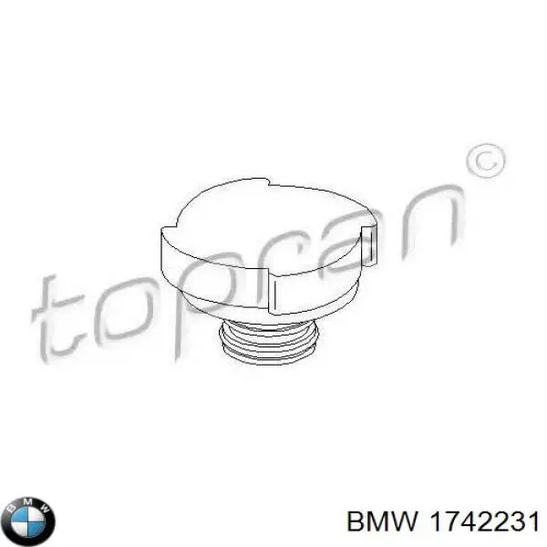 1742231 BMW tapa de radiador