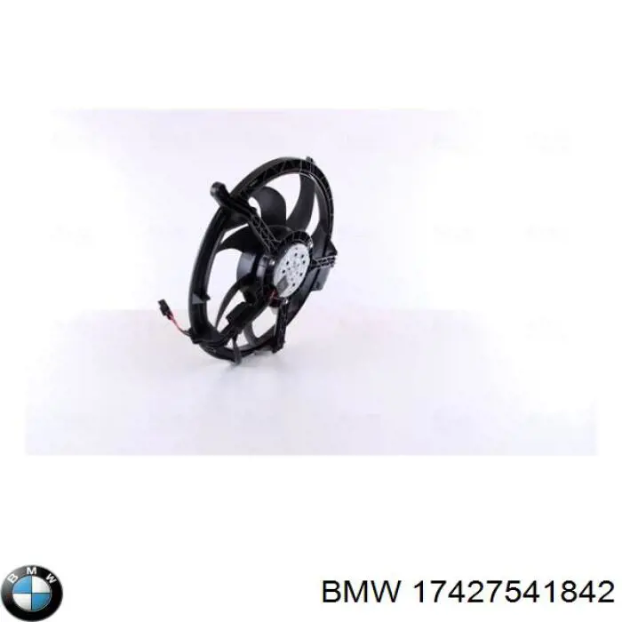 17427541842 BMW difusor de radiador, ventilador de refrigeración, condensador del aire acondicionado, completo con motor y rodete