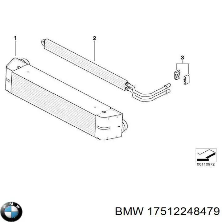 17512248479 BMW radiador de aire de admisión