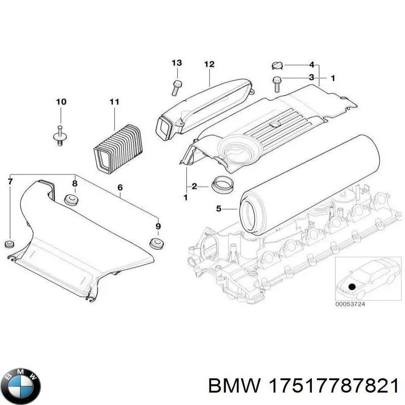  Estribo de tubo flexible de aire de sobrealimentación para BMW X3 E83