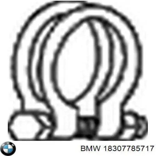 18307785717 BMW abrazadera de silenciador trasera