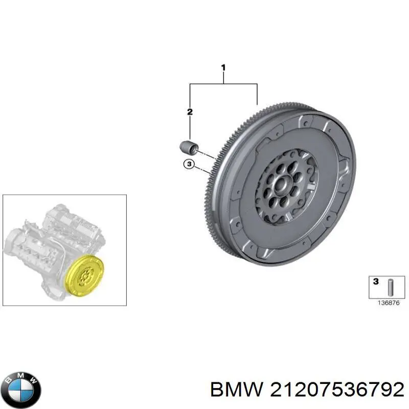  Cojinete guía, embrague para BMW 2 F23