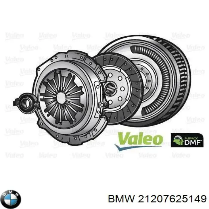 21207625149 BMW kit de embrague (3 partes)