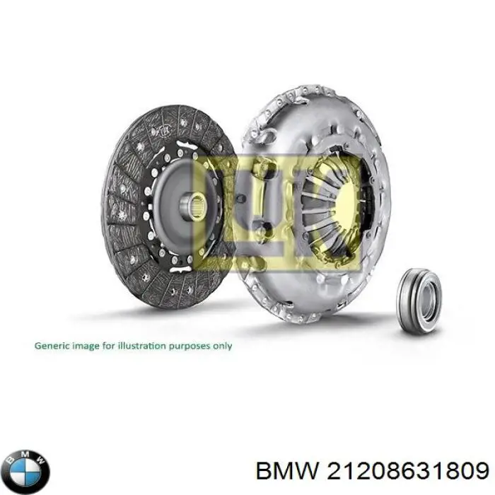 21208631809 BMW kit de embrague (3 partes)