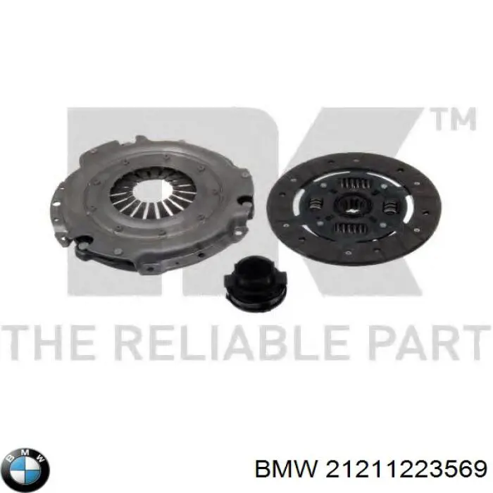 21211223569 BMW kit de embrague (3 partes)