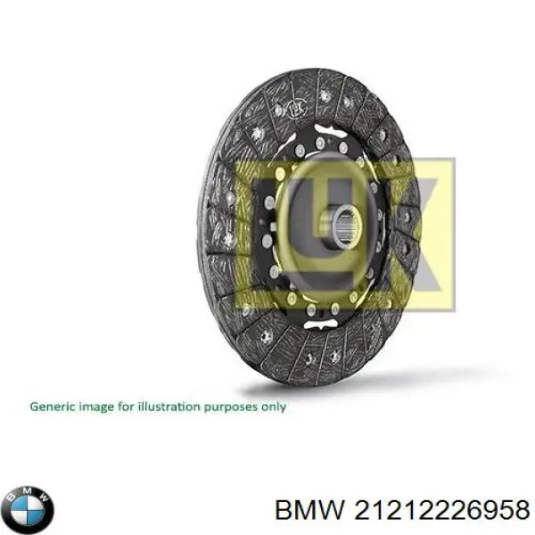 21212226958 BMW disco de embrague