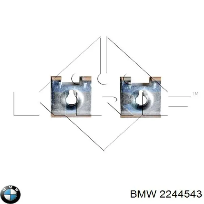 2244543 BMW radiador refrigeración del motor