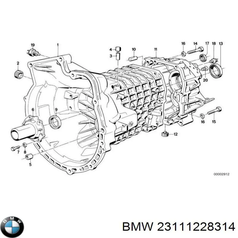 23111228314 BMW anillo retén, árbol de levas