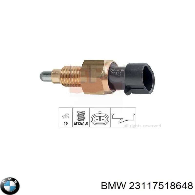 23117518648 BMW interruptor, piloto de marcha atrás