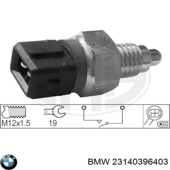 23140396403 BMW interruptor, piloto de marcha atrás