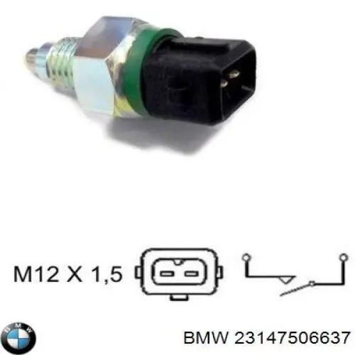 23147506637 BMW interruptor, piloto de marcha atrás