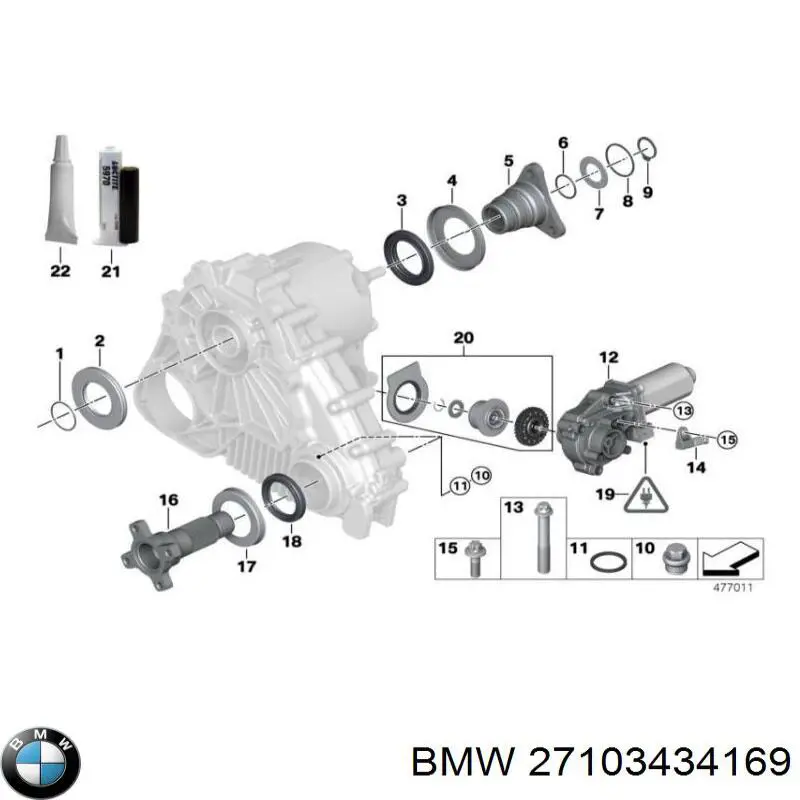  Caja de transferencia para BMW X3 E83