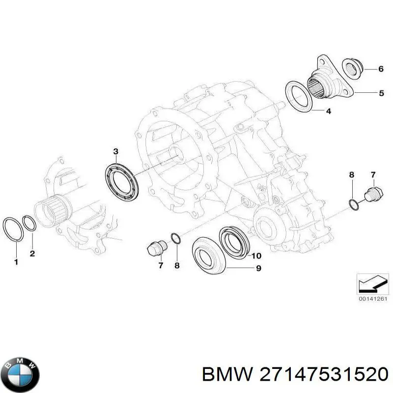  Anillo Reten Engranaje Distribuidor para BMW 3 E46