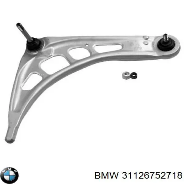 31126752718 BMW barra oscilante, suspensión de ruedas delantera, inferior derecha