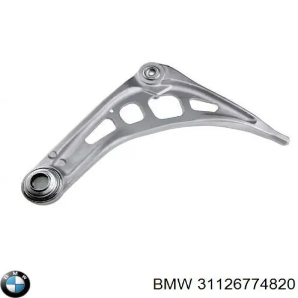 31126774820 BMW barra oscilante, suspensión de ruedas delantera, inferior derecha