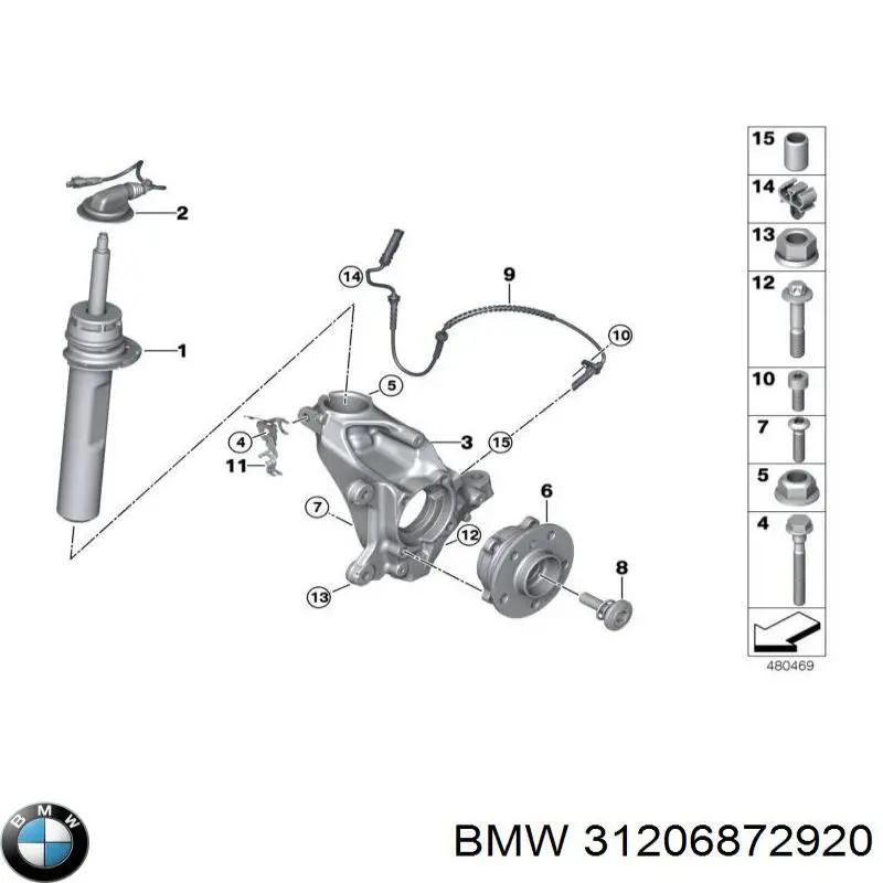  Tornillo de cubo para BMW X2 F39