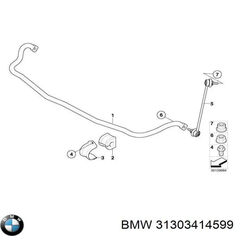  Estabilizador delantero para BMW X3 E83