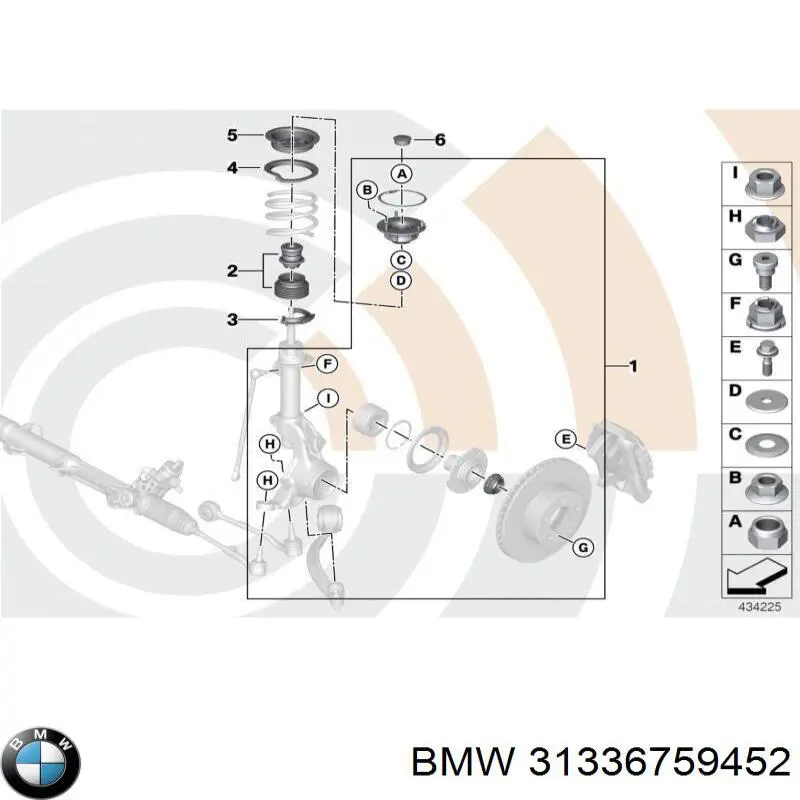  Placa De Metal Superior Delantera De El Resorte / Caja De Muelle para BMW X3 E83