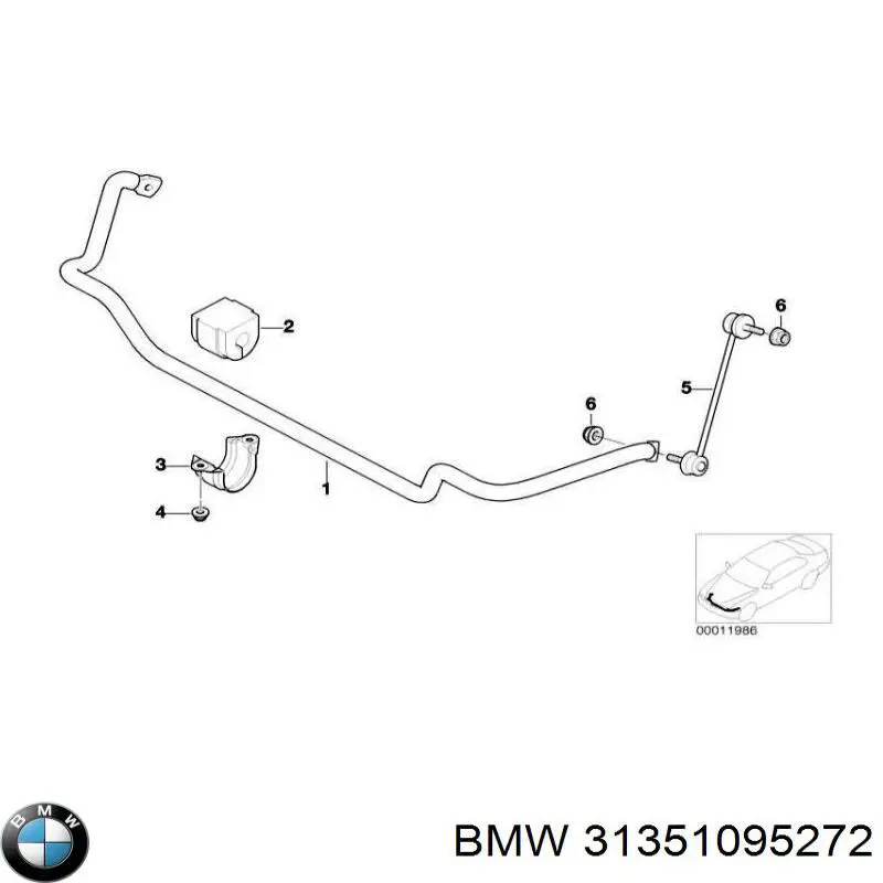 31351095272 BMW estabilizador delantero