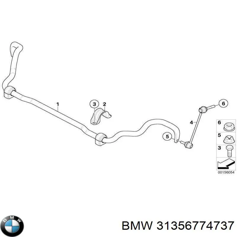  Estabilizador delantero para BMW X5 E70