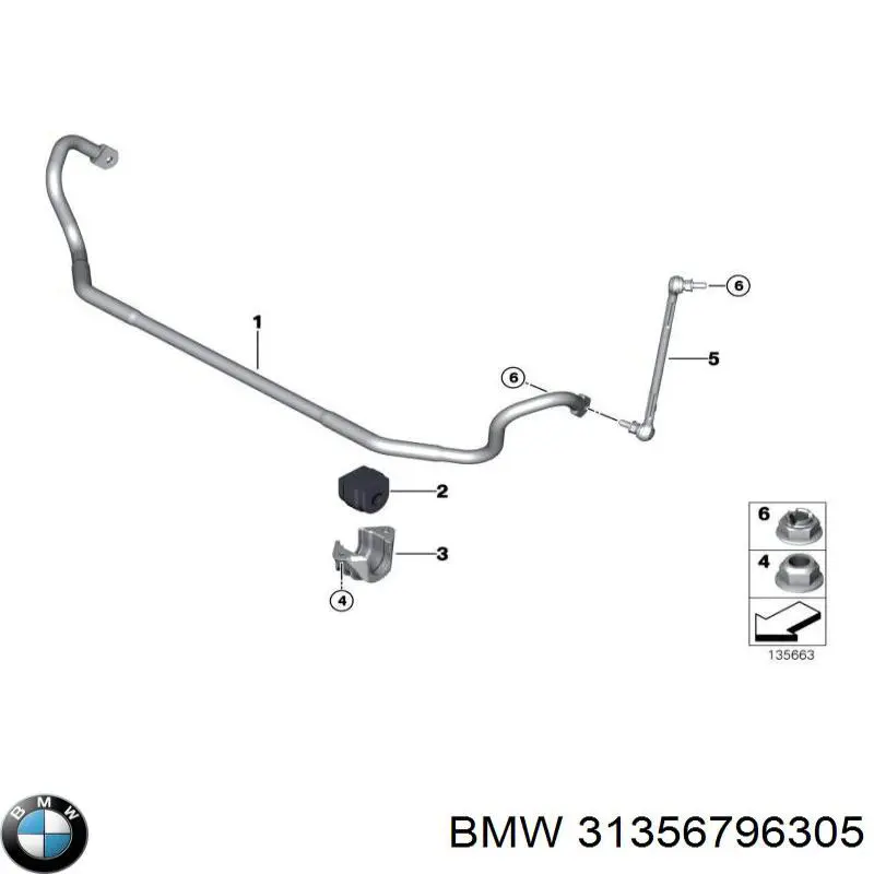  Estabilizador delantero para BMW 1 E81, E87