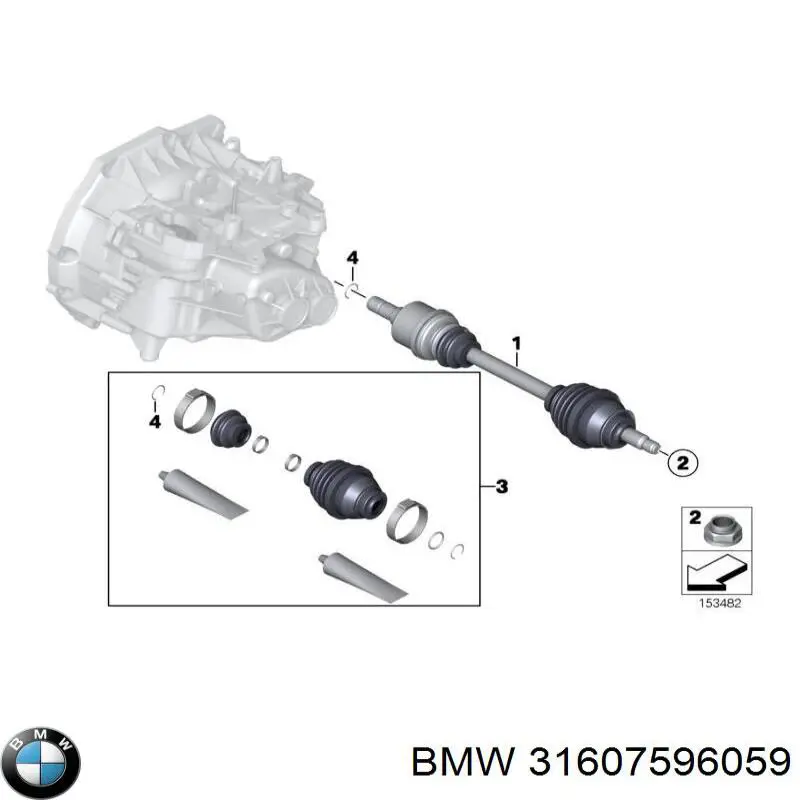  Árbol de transmisión delantero izquierdo para MINI Clubman R55