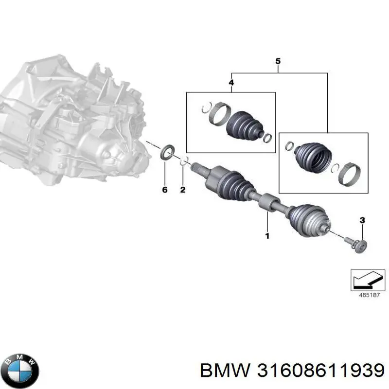  Árbol de transmisión delantero izquierdo para MINI COUNTRYMAN F60