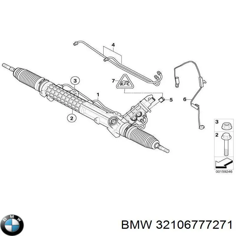 32106777271 BMW cremallera de dirección