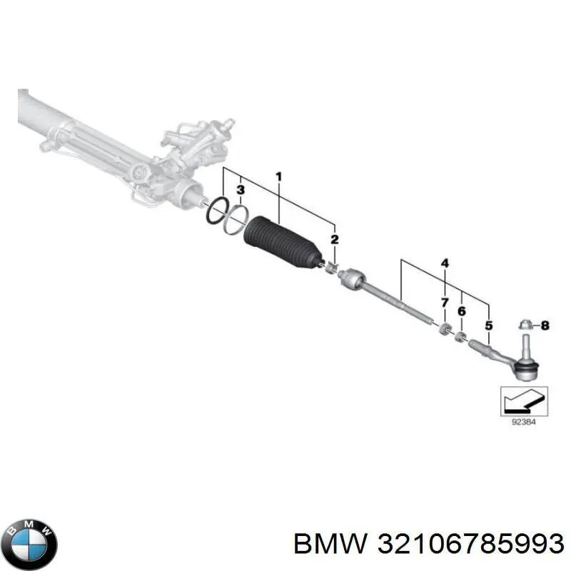 32106785993 BMW fuelle, dirección