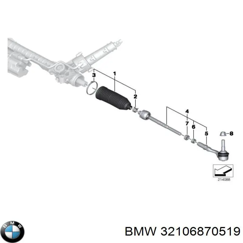 32106870519 BMW fuelle, dirección