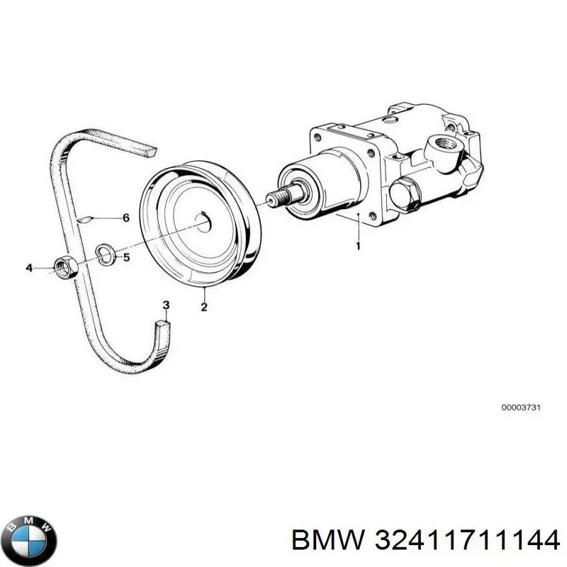 32411711144 BMW correa trapezoidal