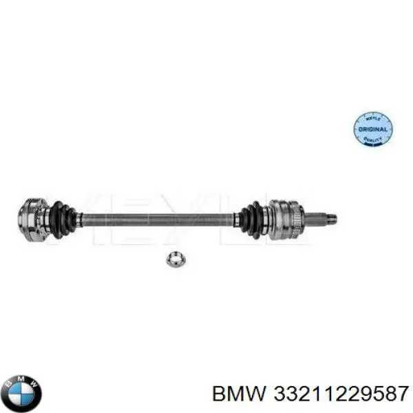 33211229587 BMW árbol de transmisión trasero izquierdo