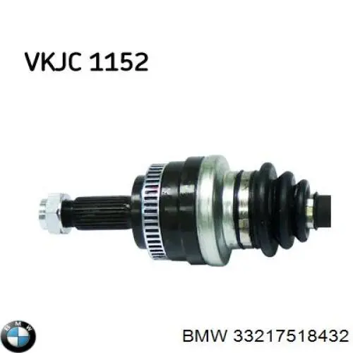 33217518432 BMW árbol de transmisión trasero derecho