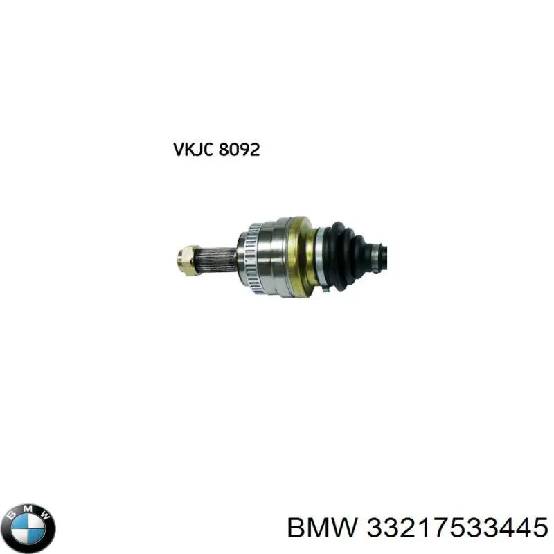 33217533445 BMW árbol de transmisión trasero izquierdo