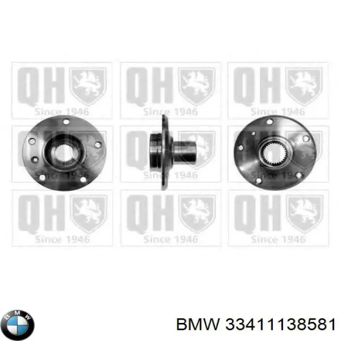 33411138581 BMW cubo de rueda trasero