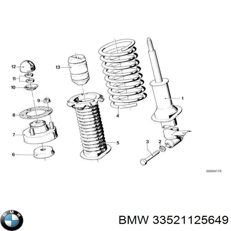  Manguito, Arandela de Vástago de amortiguador trasero para BMW X3 E83