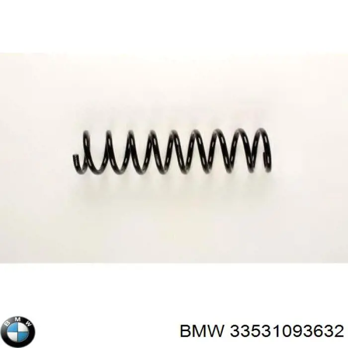 33531093632 BMW muelle de suspensión eje trasero