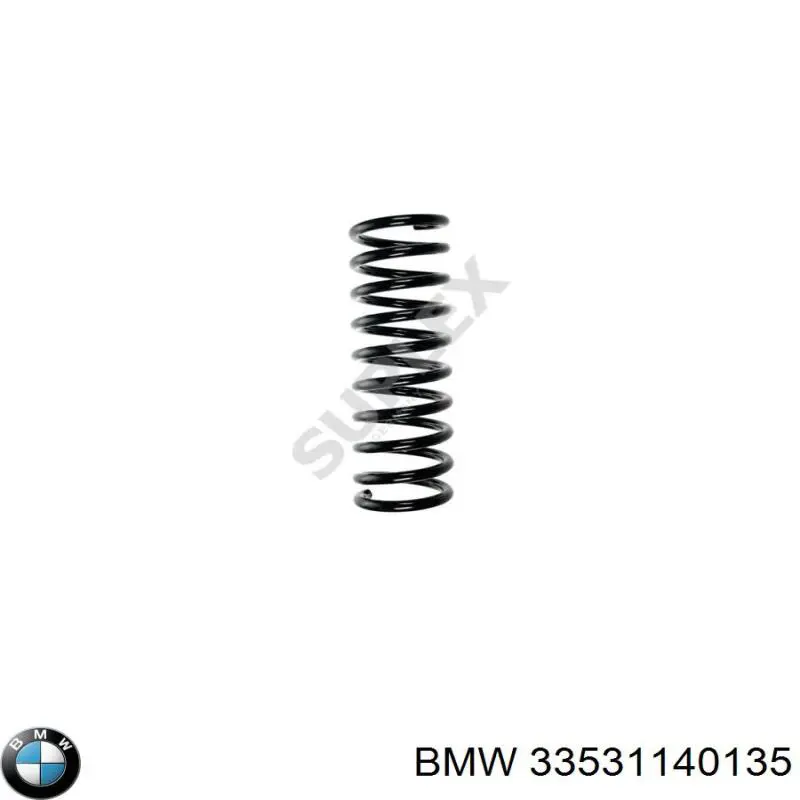 33531140135 BMW muelle de suspensión eje trasero