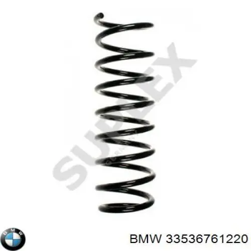 33536761220 BMW muelle de suspensión eje trasero