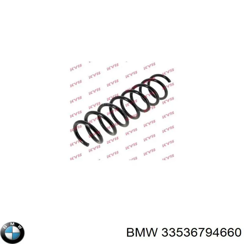 33536794660 BMW muelle de suspensión eje trasero