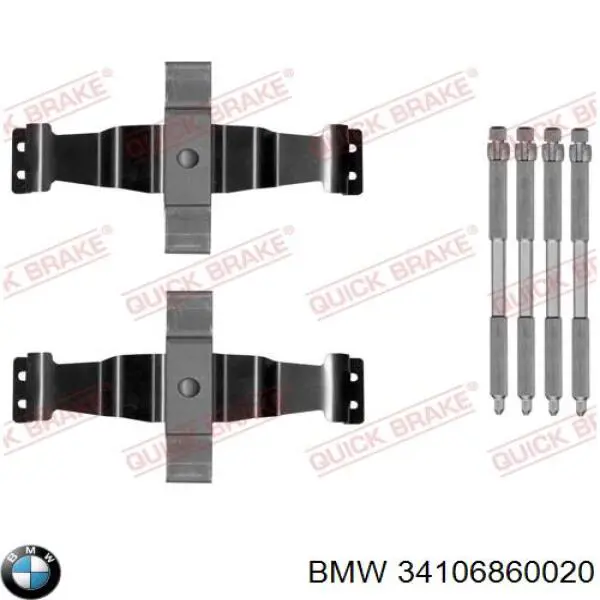 34106860020 BMW pastillas de freno delanteras