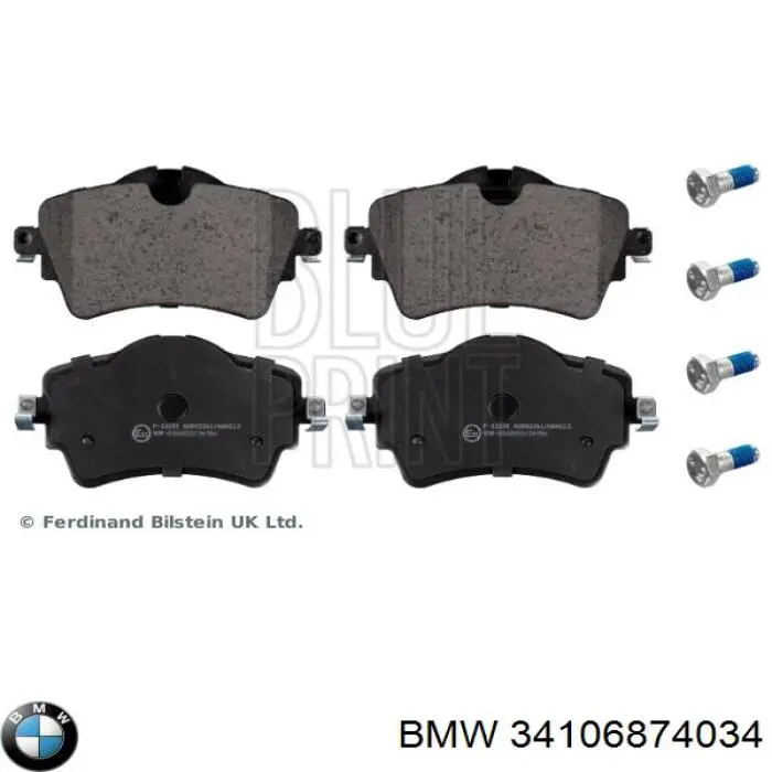 34106874034 BMW pastillas de freno delanteras