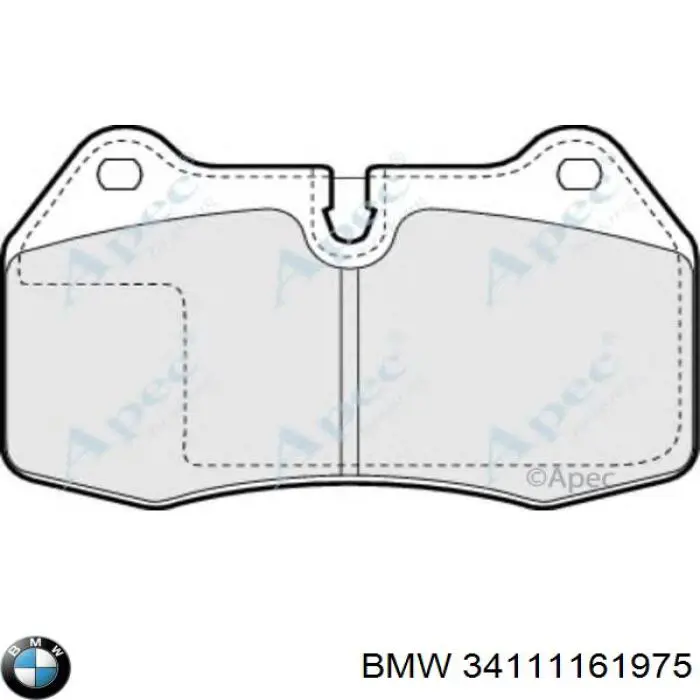 34111161975 BMW pastillas de freno delanteras