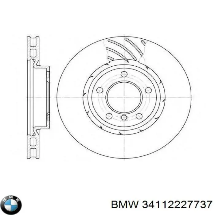 34112227737 BMW freno de disco delantero