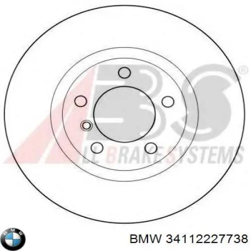 34112227738 BMW freno de disco delantero