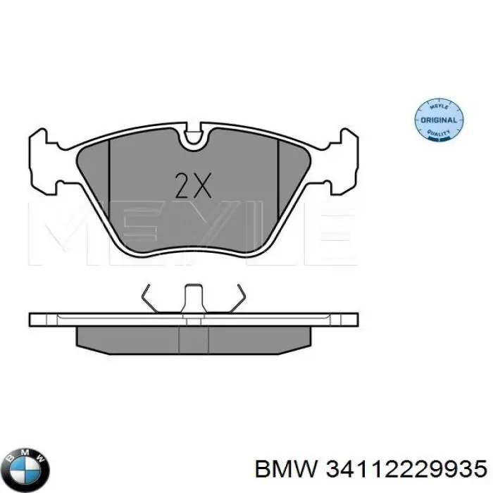 34112229935 BMW pastillas de freno delanteras