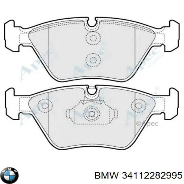 34112282995 BMW pastillas de freno delanteras