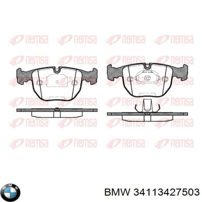 34113427503 BMW pastillas de freno delanteras